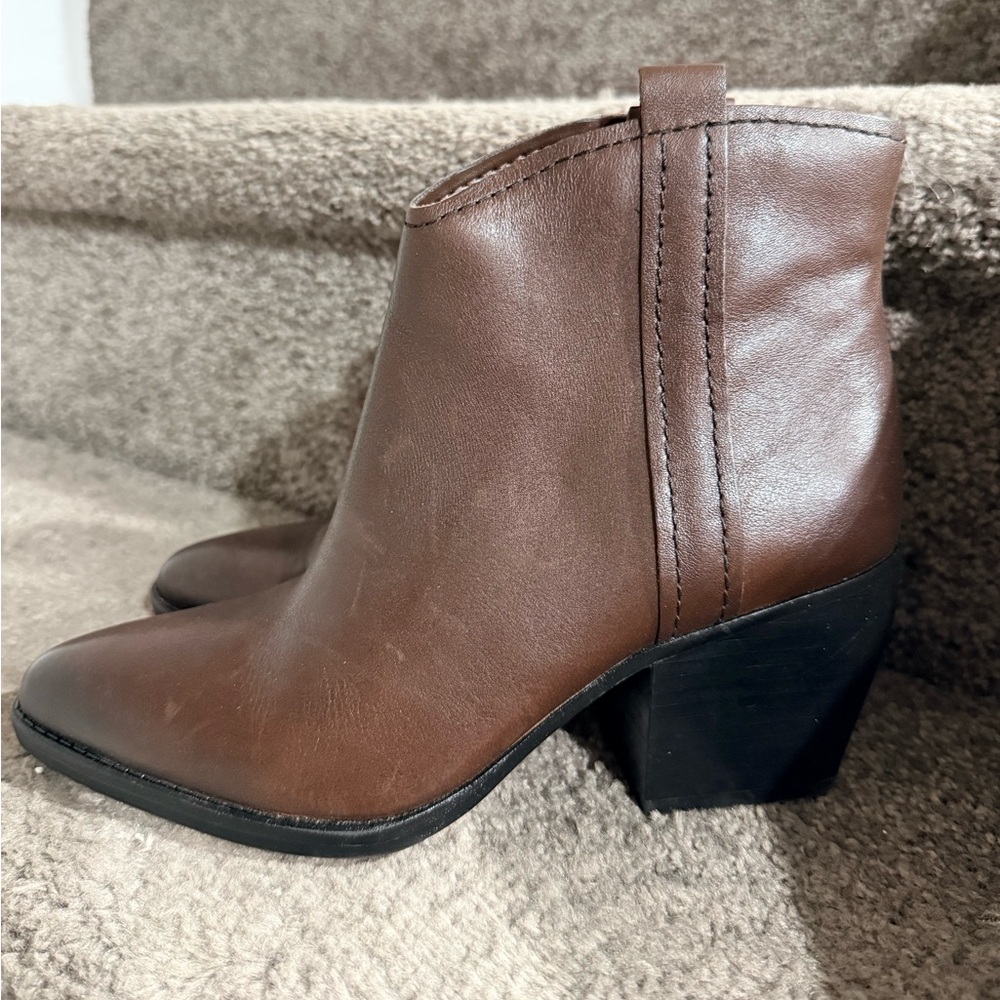 DSW Chocolate Brown Ankle Booties